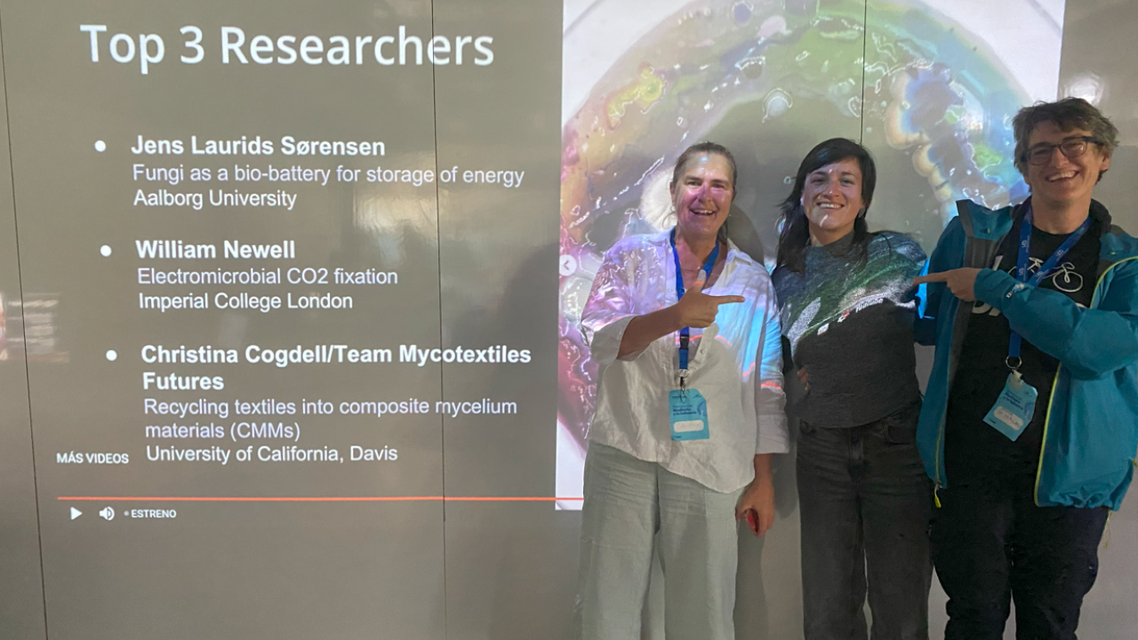 UC Davis faculty members Christina Cogdell, Alejandra Ruiz and Valeria La Saponara